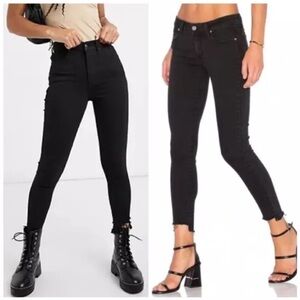 PAIGE Black Crow Super Distressed Raw Hem Verdugo Ankle Jean